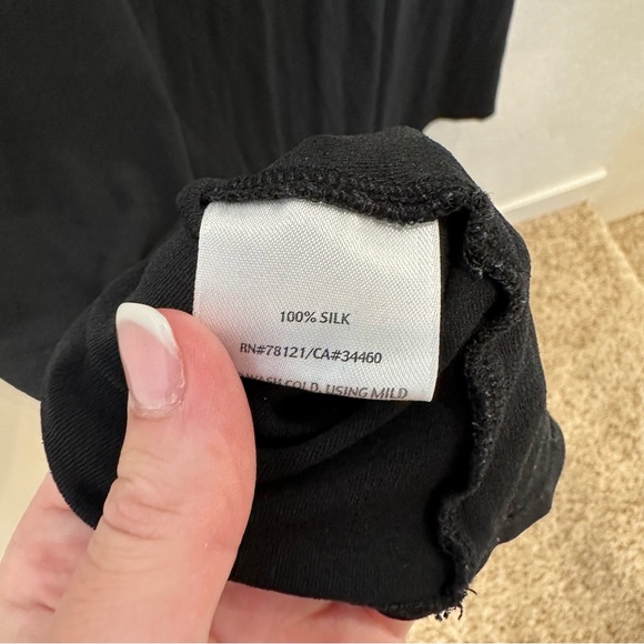 Eileen fisher 100% silk asymmetrical dress - Picture 2 of 6